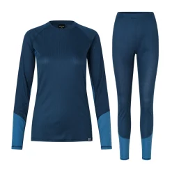 ASIVIK Baselayer Undertøj Sæt, dame (Blue / Blue) Best