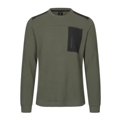 ASIVIK Rold Wool Crew uldtrøje, herre (Pine Green) Clearance
