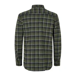 ASIVIK Skjoldnæs LS skjorte, herre (Dark Green) Online