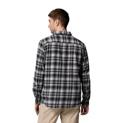 COLUMBIA Cornell Woods Flannel LS, herre (BlackTartan) Clearance