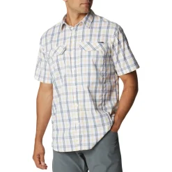 COLUMBIA Silver Ridge Lite Plaid skjorte SS, herre Clearance