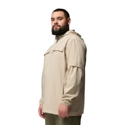 COLUMBIA Skien Valley Hooded LS Sommer- og myggejakke, herre (Acient Fossil)