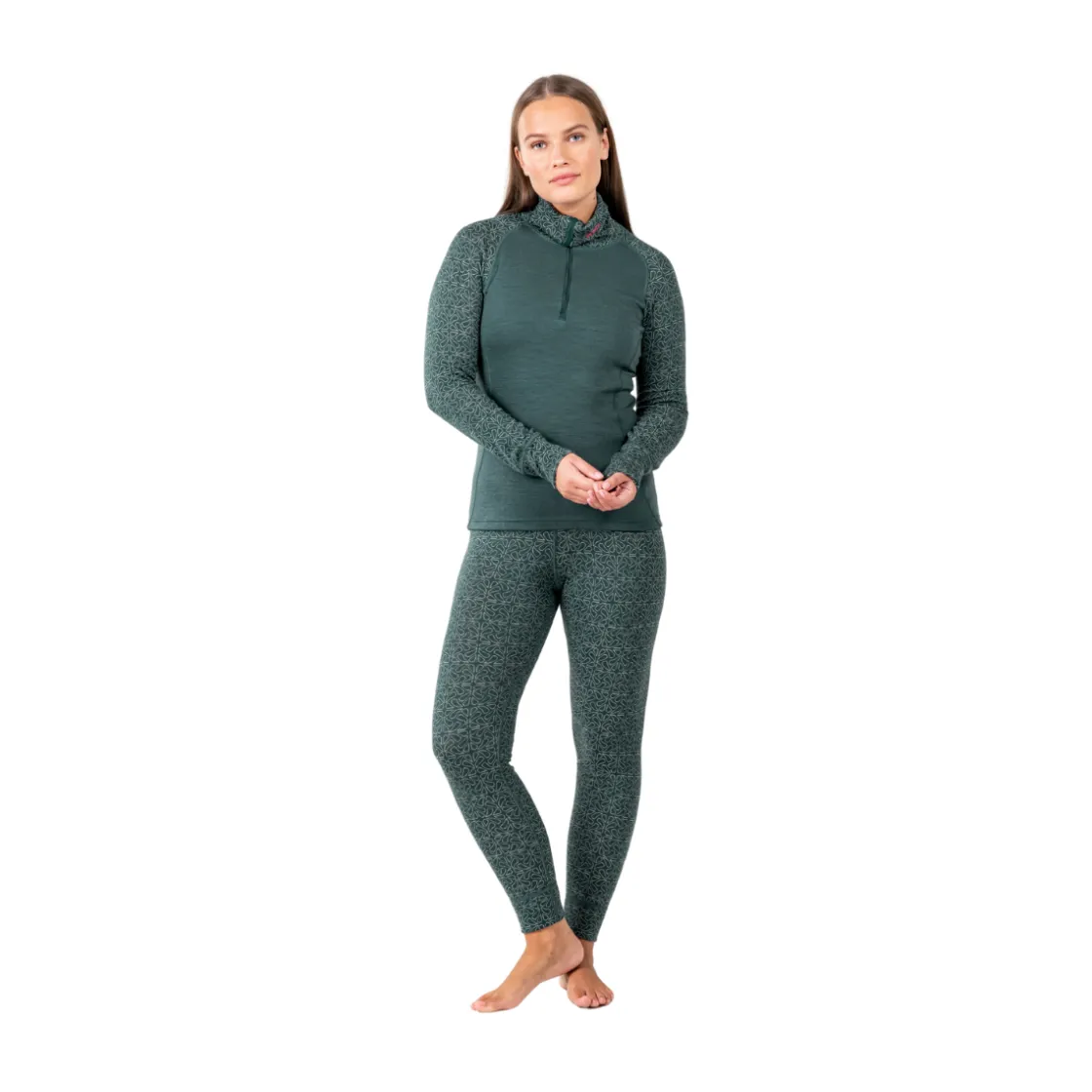 DEVOLD Duo Active Zip Neck, dame (Woods) Discount