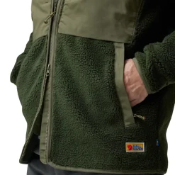 FJÄLLRÄVEN Fjällräven Vardag Pile Fleece, herre (Deep Forest / Laurel Green) Best