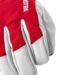 HESTRA Army Leather Heli Ski 5-finger skihandsker (Red) New