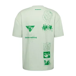 MAMMUT Base Relaxed T-Shirt Glacier, herre (Silver Sage) Clearance
