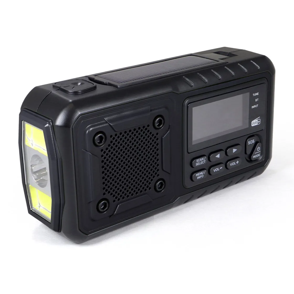 ORIGIN OUTDOORS Crank Radio Multi DAB+ / nødradio med håndsving New