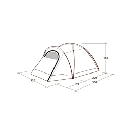OUTWELL Cloud 5 campingtelt (Green)