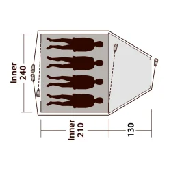 OUTWELL Cloud 4 campingtelt, 4 personer Hot