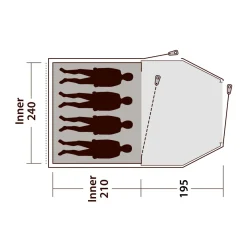 OUTWELL Earth 4 campingtelt, 4 personer Hot