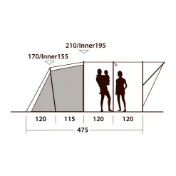 OUTWELL Sky 6 campingtelt, 6 personer (Blue) Sale