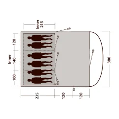 OUTWELL Sky 6 campingtelt, 6 personer (Blue) Sale