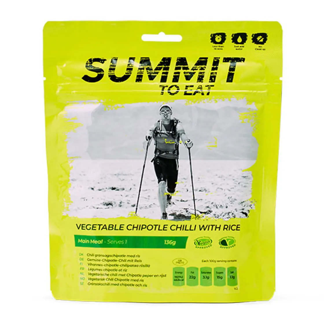 SUMMIT TO EAT Vegetable Chipotle Chilli with Rice / Vegetarisk Chipotle Chili med ris