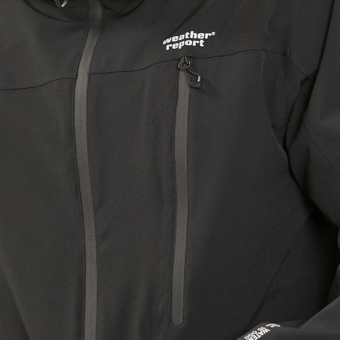 WEATHER REPORT Delton regnjakke, herre (Black) Clearance
