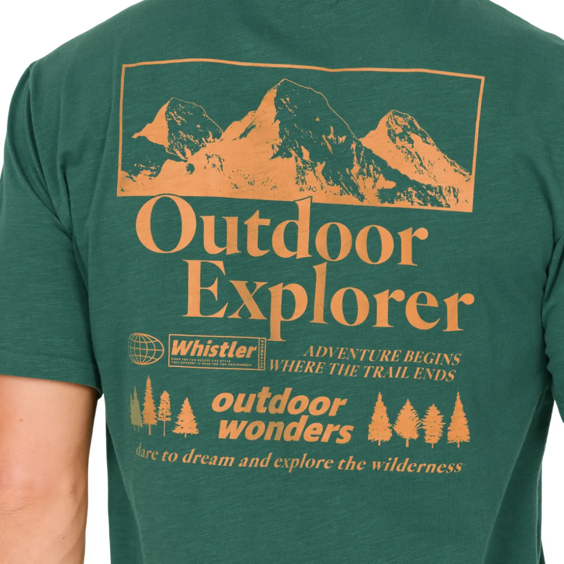 WHISTLER Kunta T-shirt, herre (Trekking Green) Outlet