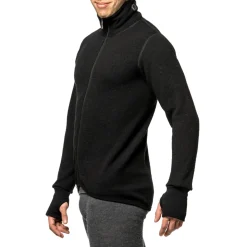 WOOLPOWER Full Zip Jacket 400 uldtrøje, unisex (Black) Online